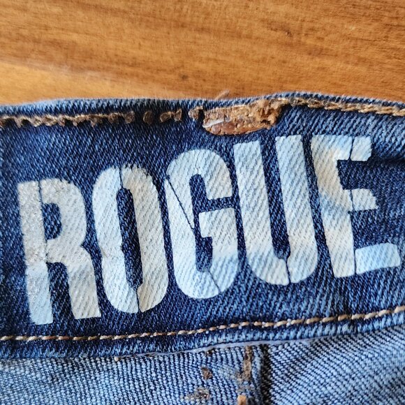 ROGUE Men's Distressed Paint Splatter Denim Jeans Size 36X32 - Picture 5 of 8